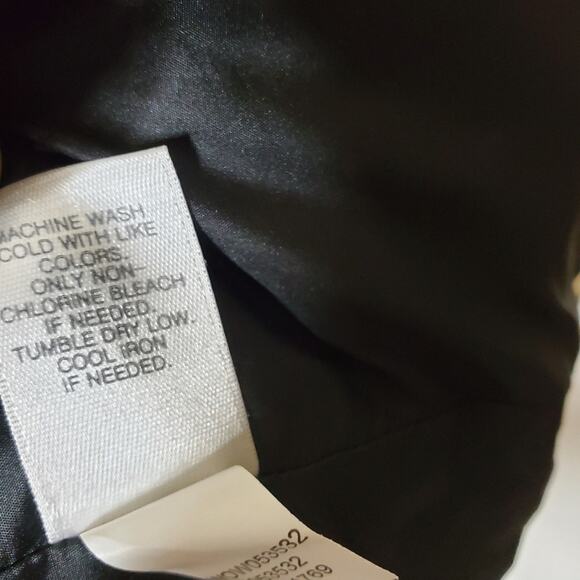 J Jill Black & White micro checkered down filled puffer vest Size Small Petite - Picture 6 of 14